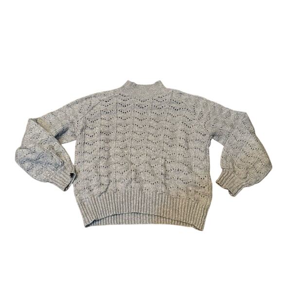 Time and Tru Women's Gray Long Sleeve Pull Over Sweater Size Medium - Picture 4 of 4